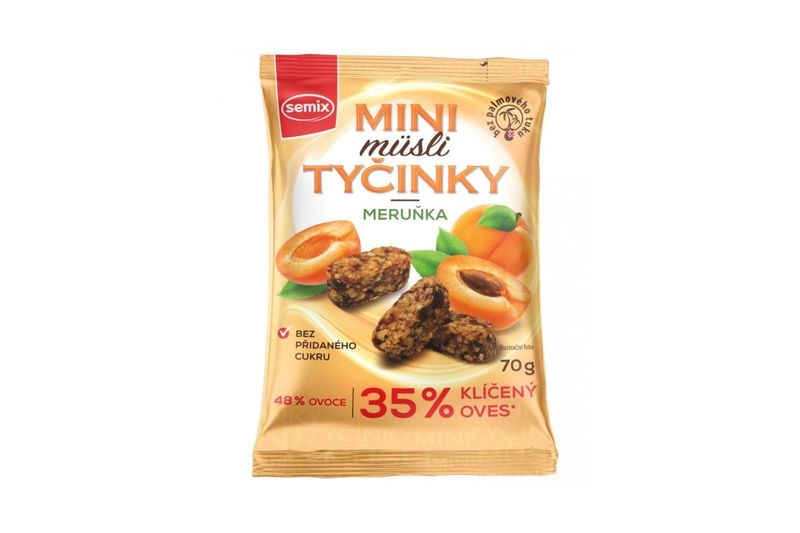 Mini müsli tyčinky meruňka