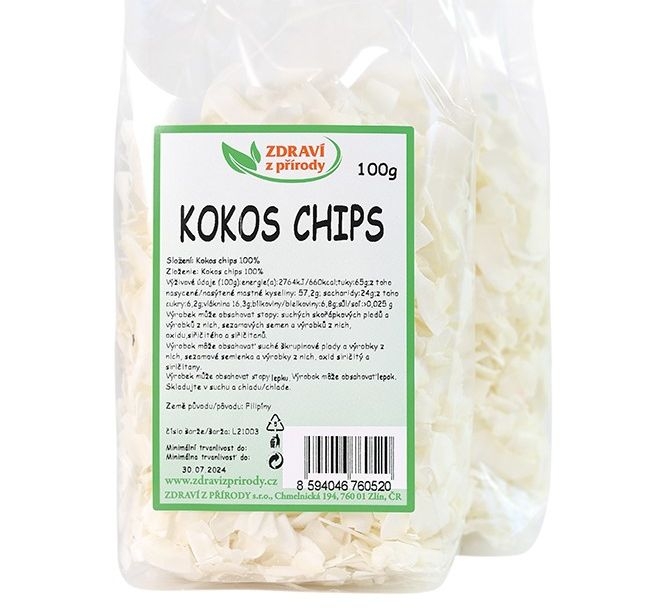 Kokosové chipsy natural