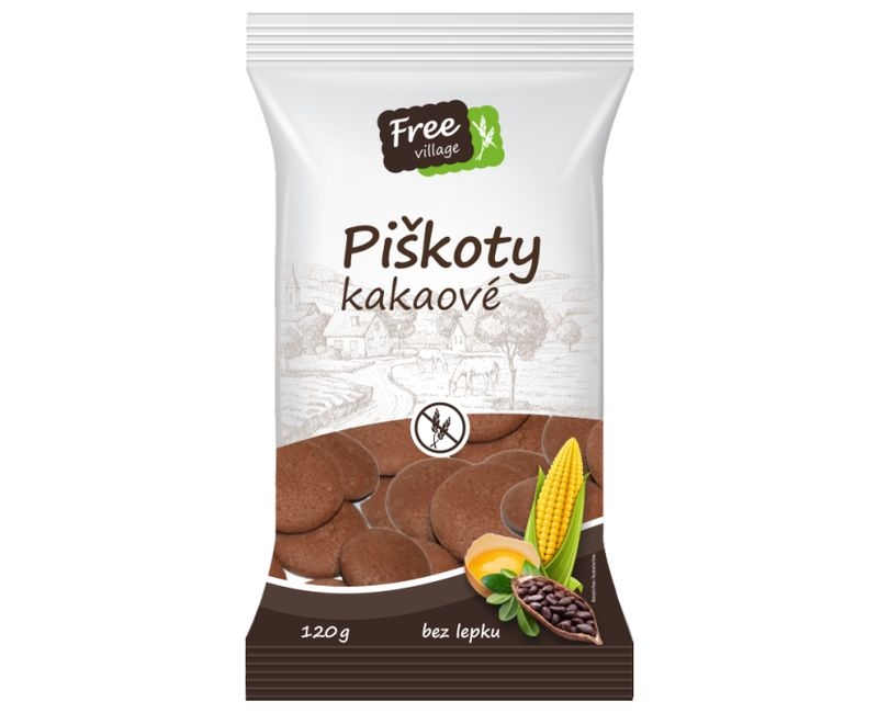 Piškoty kakaové bez lepku