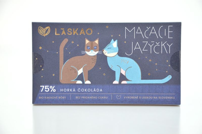 Čokoláda hořká 75% - Kočičí jazýčky