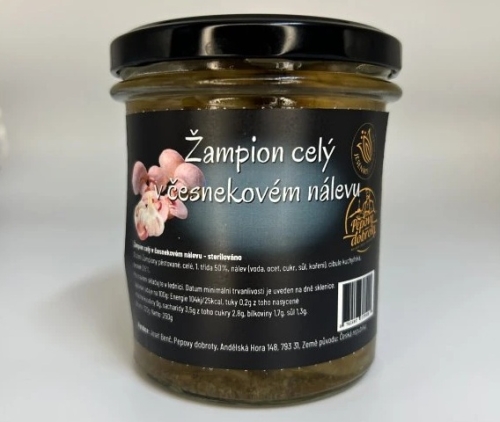 Žampiony v česnekovém nálevu 250 g