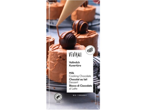 Čokoláda mléčná na vaření Vivani